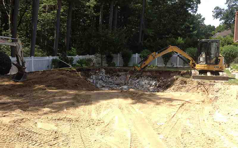 Fibreglass Pool Removal